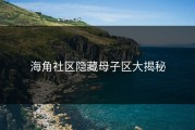 海角社区隐藏母子区大揭秘