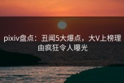pixiv盘点：丑闻5大爆点，大V上榜理由疯狂令人曝光