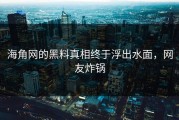海角网的黑料真相终于浮出水面，网友炸锅