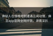 神秘人在傍晚时刻遭遇丑闻动情，麻豆app官网全网炸锅，详情深扒