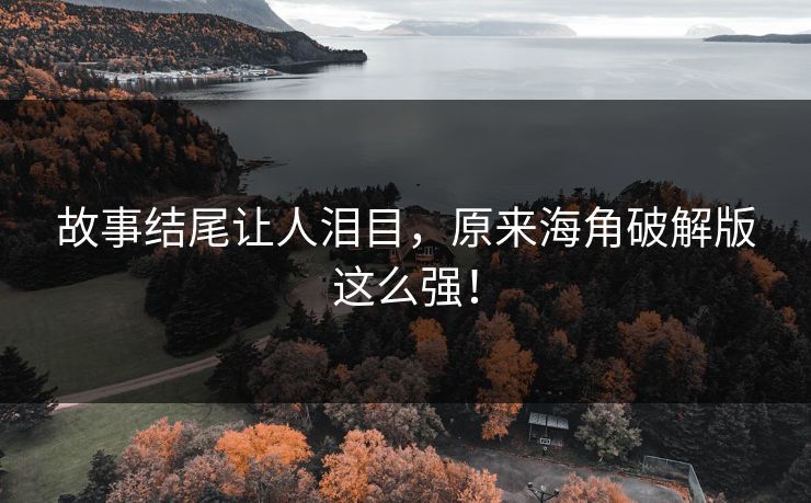 故事结尾让人泪目，原来海角破解版这么强！