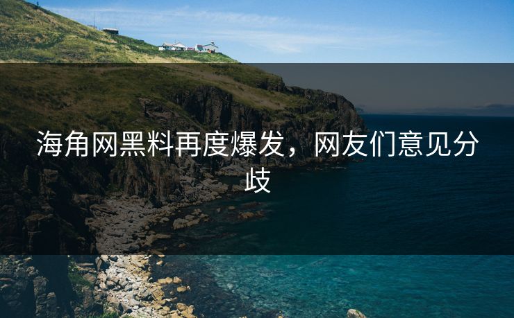 海角网黑料再度爆发，网友们意见分歧