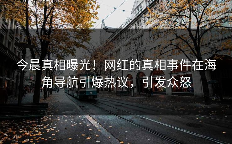 今晨真相曝光！网红的真相事件在海角导航引爆热议，引发众怒